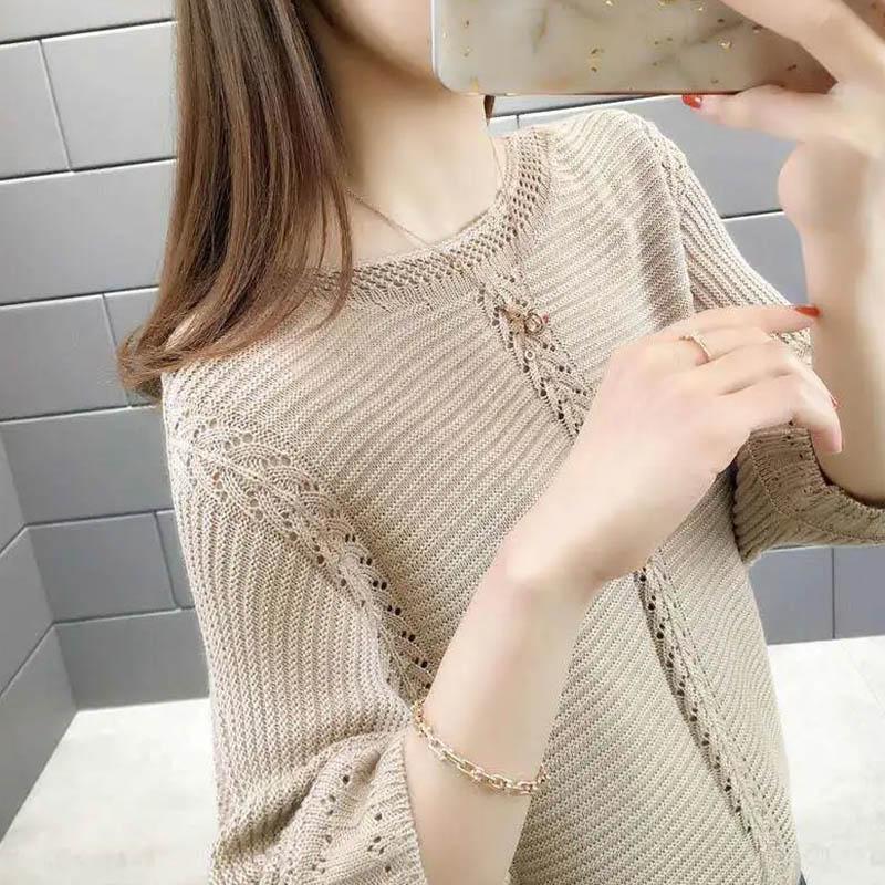 Жіночий трикотаж Зимовий в язаний пуловер, светр, вільний пуловер, порожній трикотаж з довгим рукавом 3XL
Жіночий трикотаж Зимовий в язаний пуловер, светр, вільний пуловер, порожній трикотаж з довгим рукавом 3XL