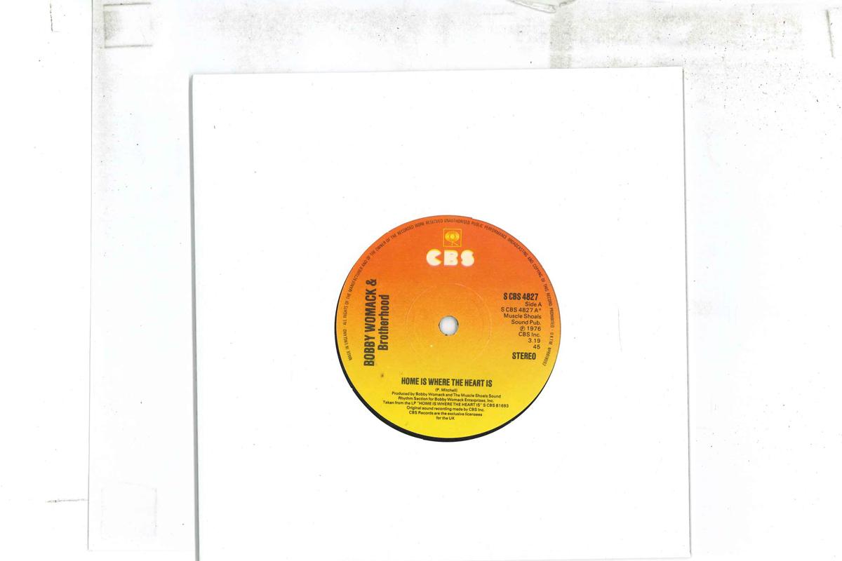 7inch Record BOBBY WOMACK, BROTHERHOOD - Home Is Where The Heart Is / We ve SCBS4827 CBS 1976 UK Soul/Funk Used
7inch Record BOBBY WOMACK, BROTHERHOOD - Home Is Where The Heart Is / We ve SCBS4827 CBS 1976 UK Soul/Funk Used