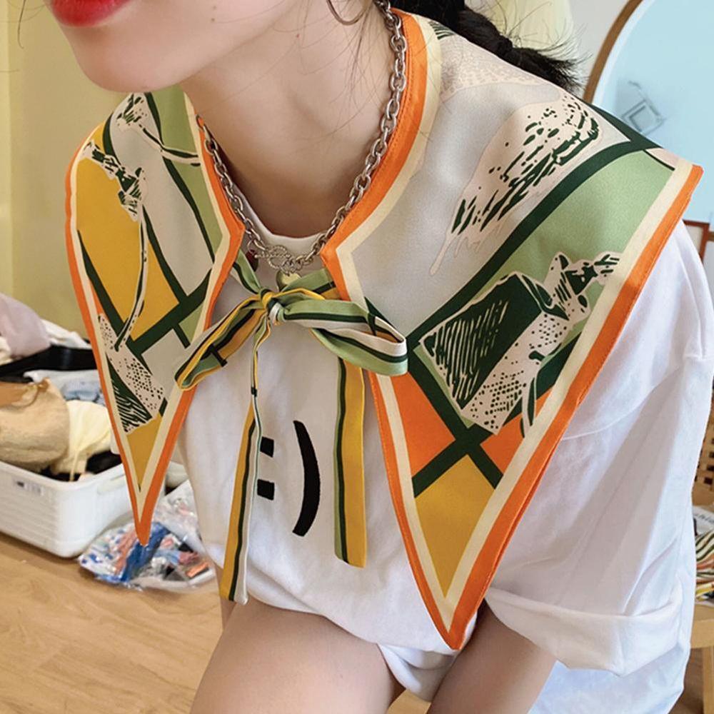 False Collars Neckerchief Clothes Fake Shirt Collar Women Silk Scarf Scarf Collar Detachable Shawl E
False Collars Neckerchief Clothes Fake Shirt Collar Women Silk Scarf Scarf Collar Detachable Shawl E