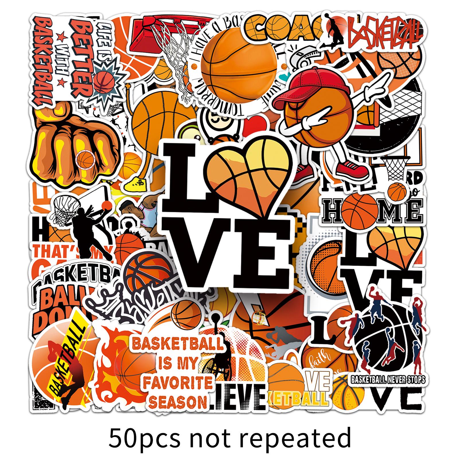 50 Basketball Waterproof Stickers for Notebooks, Planners, Luggage
50 Basketball Waterproof Stickers for Notebooks, Planners, Luggage