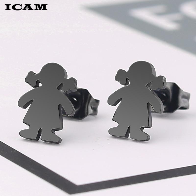 Women Girls Titanium/Stainless Steel Cute Stud Earrings Minimalist Simple Personality Small Smooth Non-fading Jewelry чорний
Women Girls Titanium/Stainless Steel Cute Stud Earrings Minimalist Simple Personality Small Smooth Non-fading Jewelry чорний