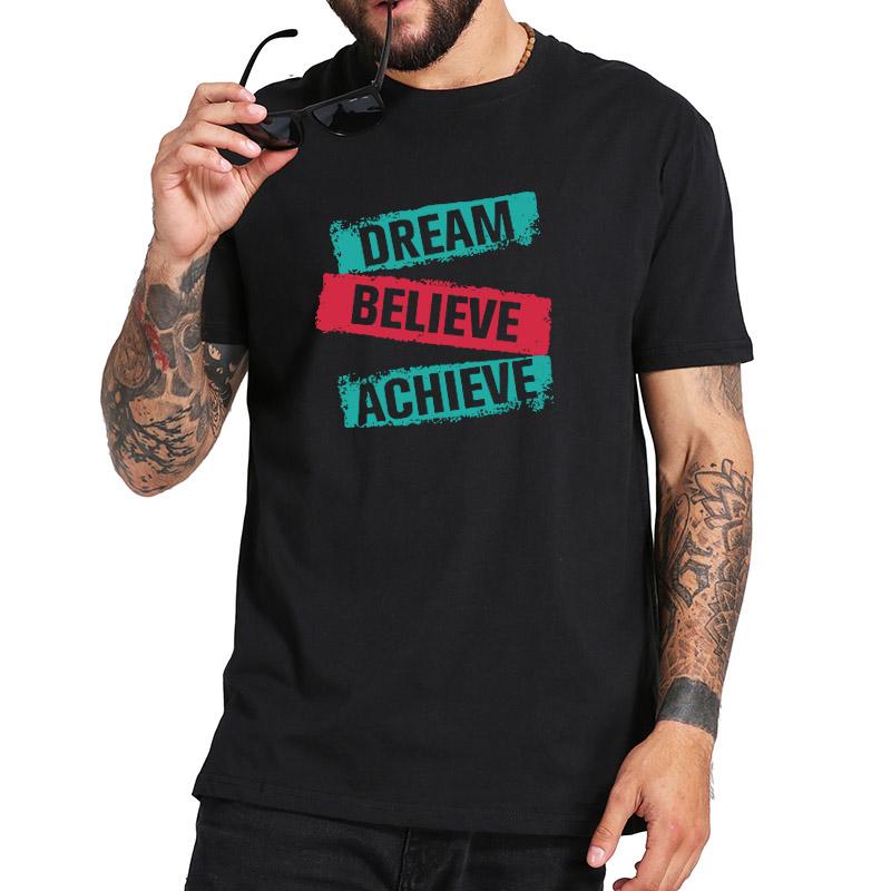 Dream Believe Achieve Olive Green T Shirt Novelty Graphic Tshirt 100% Cotton Soft High Quality Tee Tops XS чорний
Dream Believe Achieve Olive Green T Shirt Novelty Graphic Tshirt 100% Cotton Soft High Quality Tee Tops XS чорний