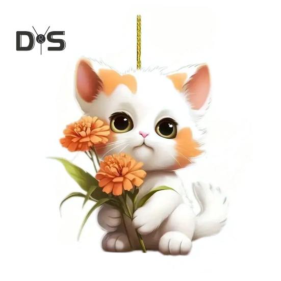Подвеска в виде цветка-кошки, подвеска на зеркало заднего вида автомобиля, акриловая рождественская елка, подвесное украшение в виде мультяшного котенка, украшение для дома, окна, салона автомобиля Cat
Подвеска в виде цветка-кошки, подвеска на зеркало заднего вида автомобиля, акриловая рождественская елка, подвесное украшение в виде мультяшного котенка, украшение для дома, окна, салона автомобиля Cat