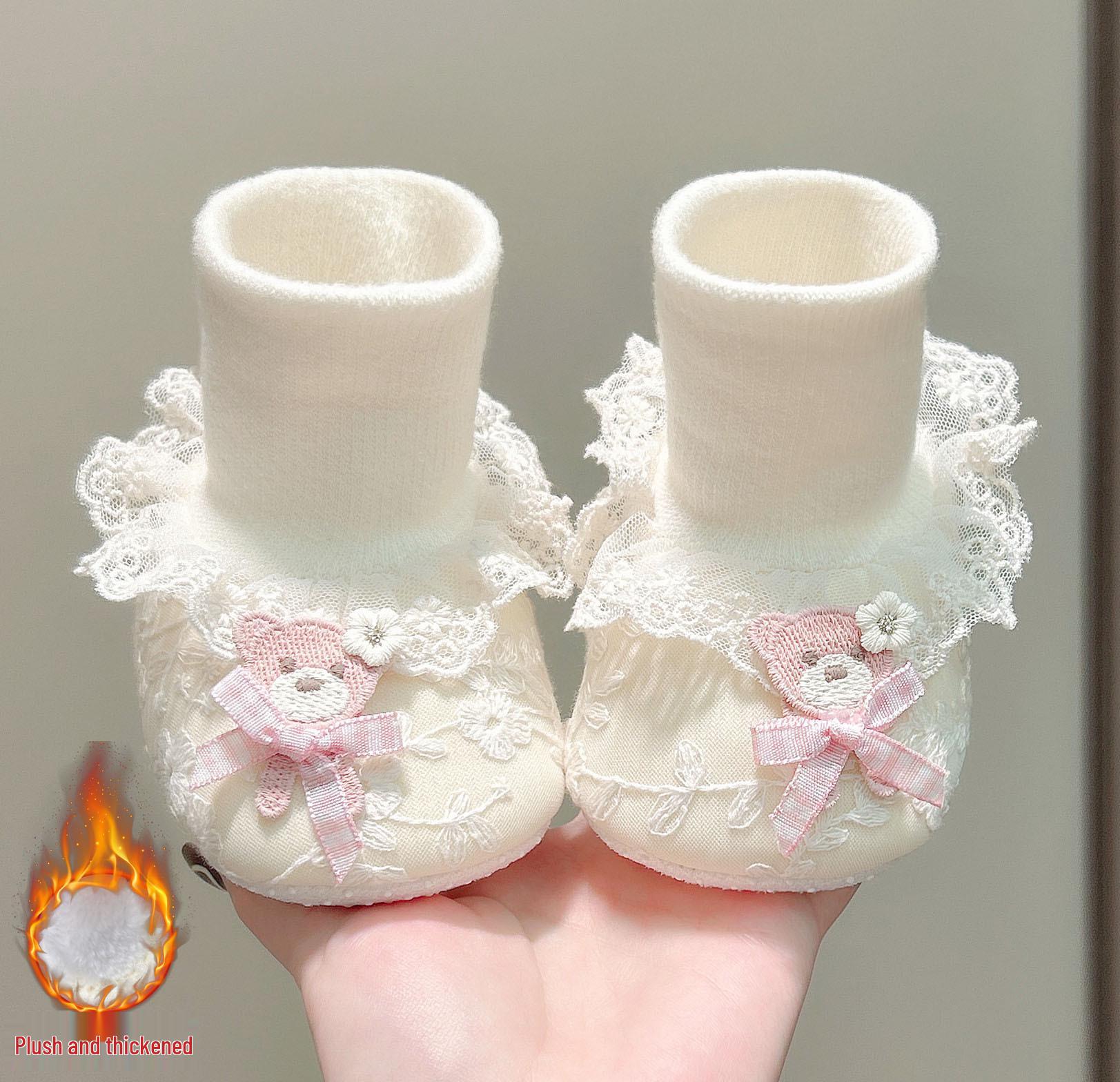 Soft Sole Baby Shoe Covers for Autumn/Winter, Newborn to 6 Months - Pre-Walking Footwear S 10.5cm 0-5 months
Soft Sole Baby Shoe Covers for Autumn/Winter, Newborn to 6 Months - Pre-Walking Footwear S 10.5cm 0-5 months
