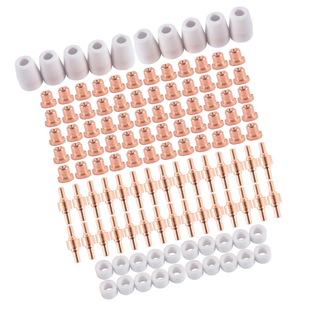 100pcs Plasma Cutting Consumables Kit Plasma Cutter Accessories Kit with Electrodes Nozzle Cups Plasma Cutter Torch Tips Set
100pcs Plasma Cutting Consumables Kit Plasma Cutter Accessories Kit with Electrodes Nozzle Cups Plasma Cutter Torch Tips Set