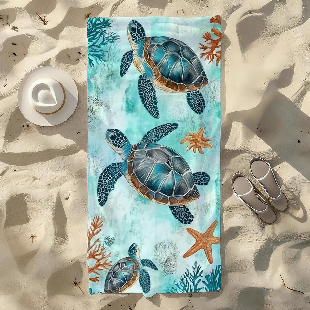 Sea Turtle Underwater Pattern Towel For Swim Yoga Gym Quick Drying Soft and skin-friendly Beach Towels All-Season W40*H60(CM)
Sea Turtle Underwater Pattern Towel For Swim Yoga Gym Quick Drying Soft and skin-friendly Beach Towels All-Season W40*H60(CM)