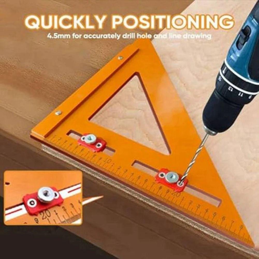 Square 2-in-1 Triangle Ruler Protractor Scribing Ruler Hole Positioning 220*380mm
Square 2-in-1 Triangle Ruler Protractor Scribing Ruler Hole Positioning 220*380mm