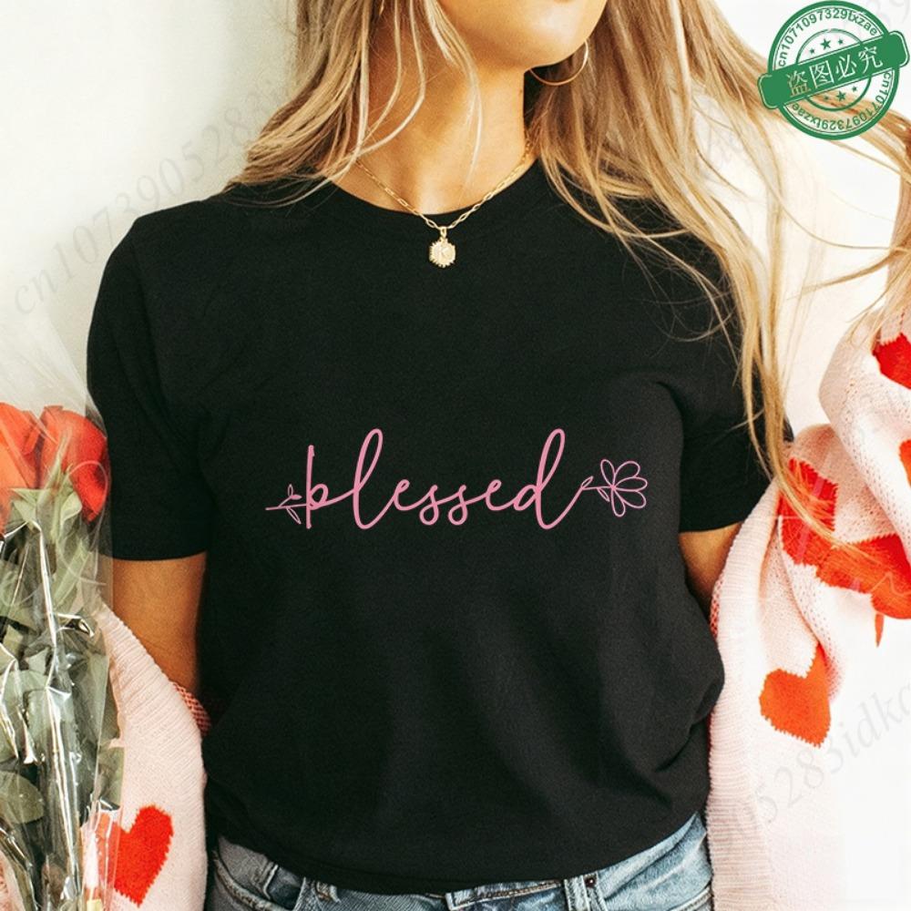 Blessed Floral Cross T-Shirt for Women, Flower Graphic Tee, Summer Short Sleeve O Neck Y2k Tops, Female Aesthetic Faith Clothing XXS
Blessed Floral Cross T-Shirt for Women, Flower Graphic Tee, Summer Short Sleeve O Neck Y2k Tops, Female Aesthetic Faith Clothing XXS