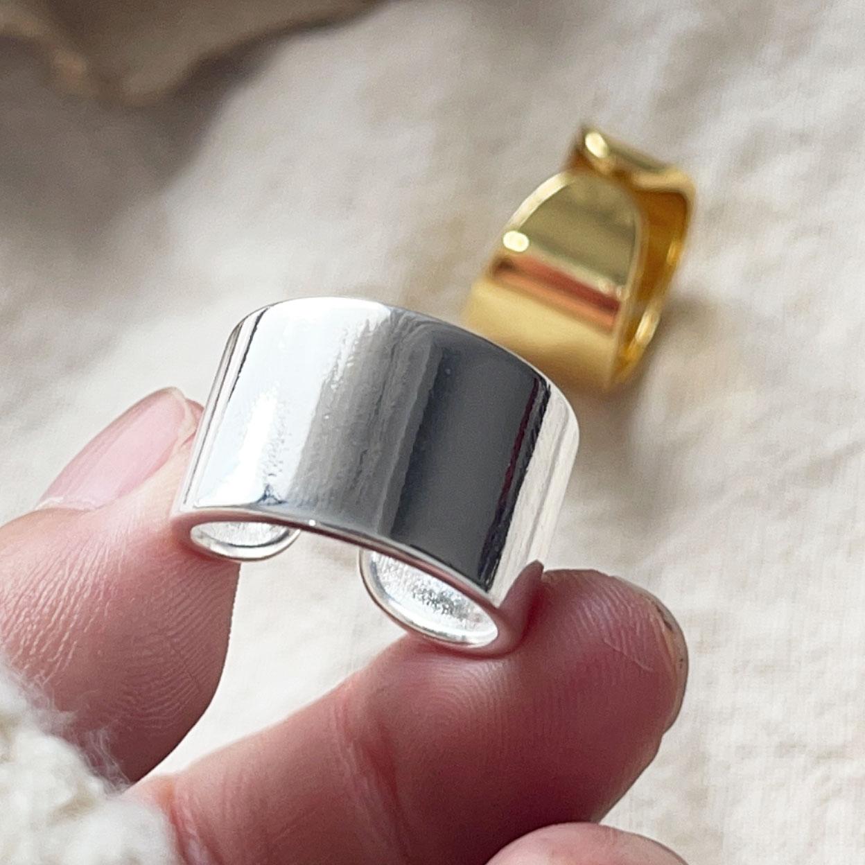 925 Sterling Silver Rings For Women Geometric Fine Jewelry Finger Adjustable Smooth Gold Wide Ring For Party Birthday Gift resizable
925 Sterling Silver Rings For Women Geometric Fine Jewelry Finger Adjustable Smooth Gold Wide Ring For Party Birthday Gift resizable