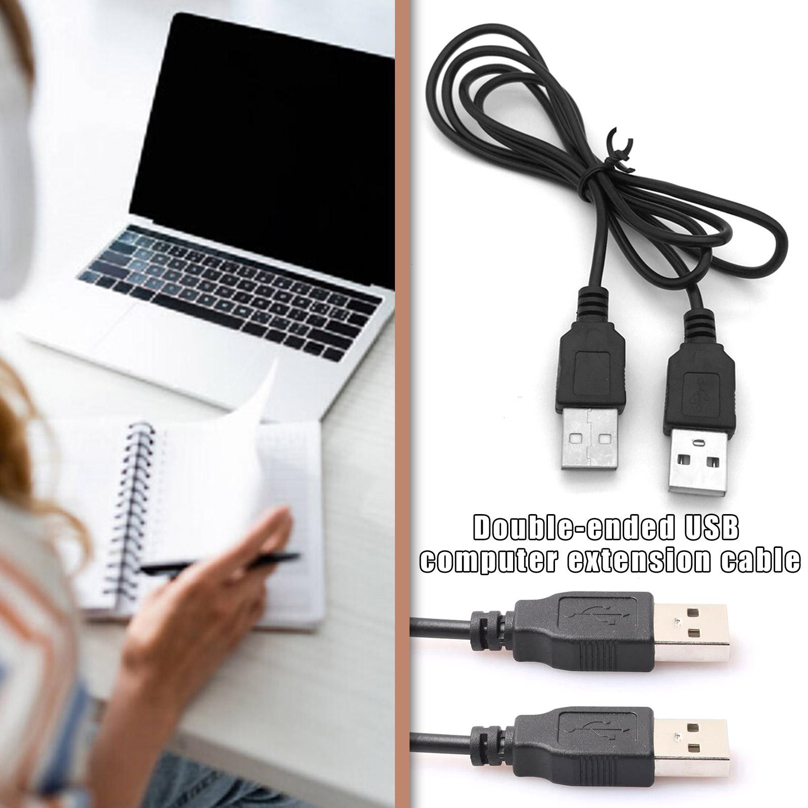 Double USB Computer Extension Cable 1M USB2.0 A Male Black Data Line Charging Cable Wholesale T V0H2 black-One-size
Double USB Computer Extension Cable 1M USB2.0 A Male Black Data Line Charging Cable Wholesale T V0H2 black-One-size