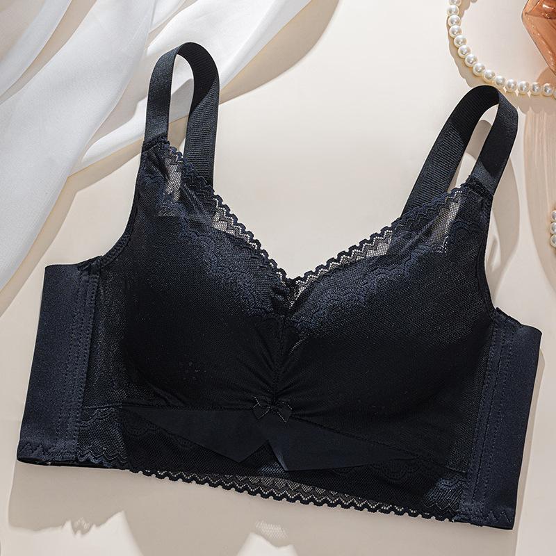 Sexy lace adjustment type without steel ring, thin breathable and skin-friendly, gathered side-closed breast upper support bra cover 46/105bc through cup чорний
Sexy lace adjustment type without steel ring, thin breathable and skin-friendly, gathered side-closed breast upper support bra cover 46/105bc through cup чорний