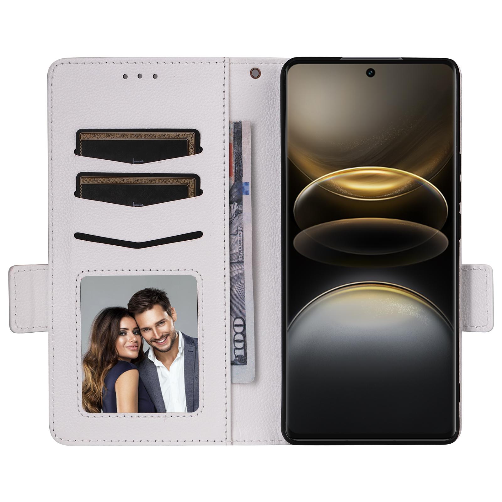 For vivo X100 Ultra 5G Case with Wrist Strap Litchi Texture PU Leather Wallet Phone Cover White
For vivo X100 Ultra 5G Case with Wrist Strap Litchi Texture PU Leather Wallet Phone Cover White
