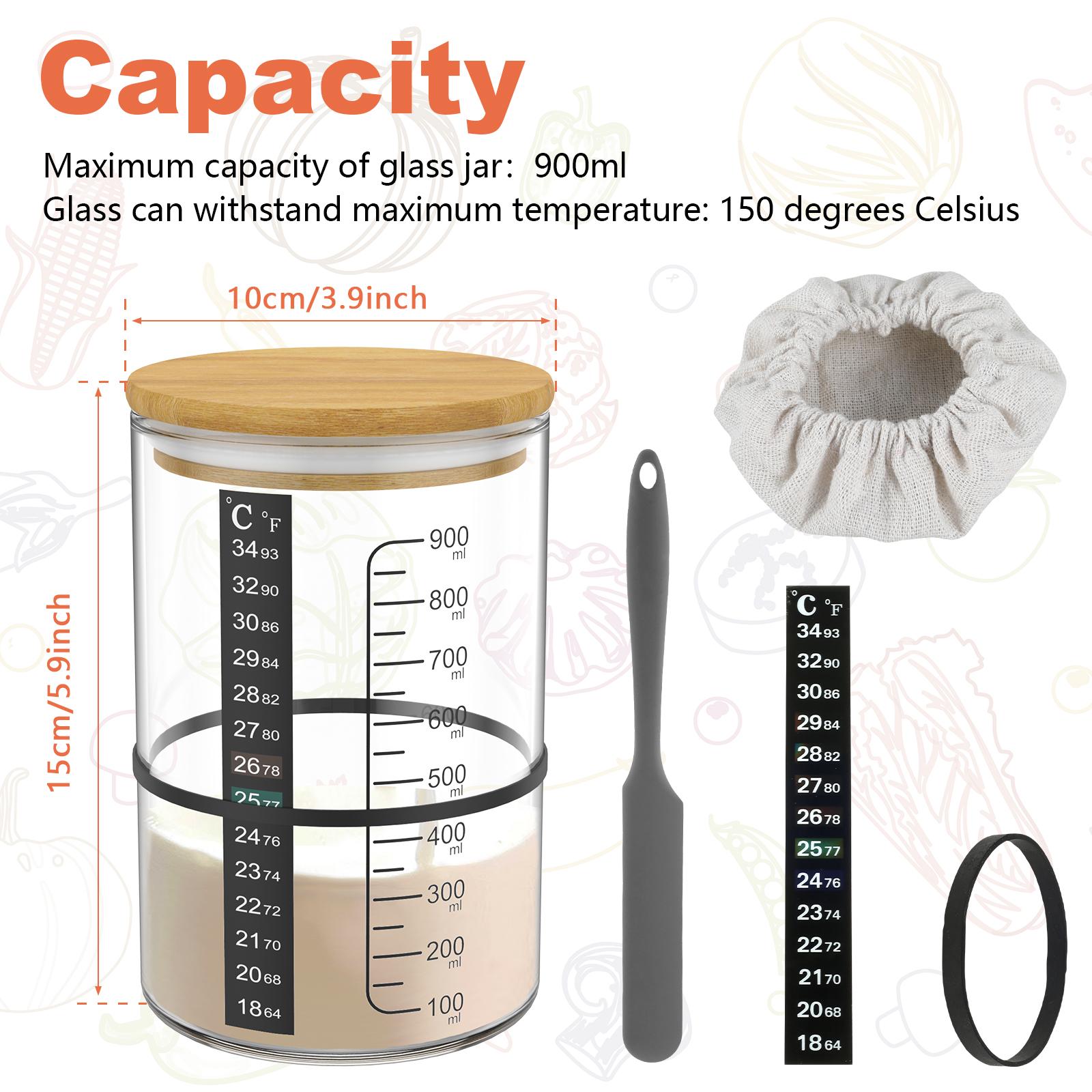 9 шт. Банка для ферментации закваски 1 л Контейнер для закваски Прозрачная стеклянная банка Инструмент для выпечки закваски Широкое горлышко Кухонные принадлежности
9 шт. Банка для ферментации закваски 1 л Контейнер для закваски Прозрачная стеклянная банка Инструмент для выпечки закваски Широкое горлышко Кухонные принадлежности