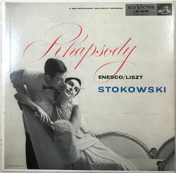 LP Record ENESCO LISZT STOKOWSKI Rhapsody LM1878 RCA VICTOR RED 1955 US Classical Used
LP Record ENESCO LISZT STOKOWSKI Rhapsody LM1878 RCA VICTOR RED 1955 US Classical Used