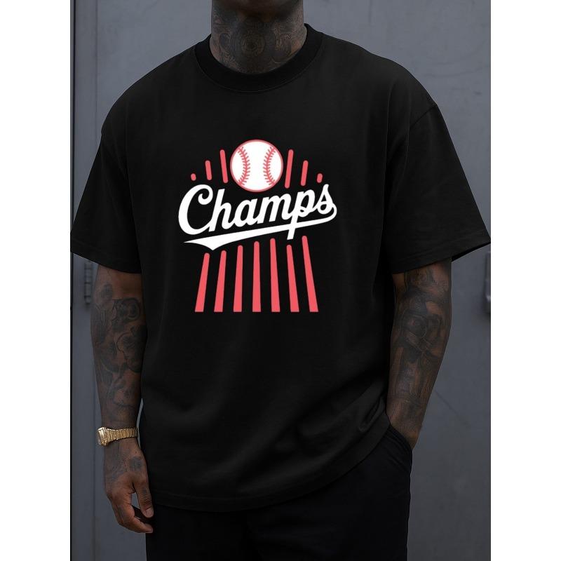 European sizes Champs Baseball Tee Men T-Shirts Black Short Top | Casual Sportswear, Fashionable Print, Crew Neck, Regular Fit, Short Sleeve S чёрный
European sizes Champs Baseball Tee Men T-Shirts Black Short Top | Casual Sportswear, Fashionable Print, Crew Neck, Regular Fit, Short Sleeve S чёрный