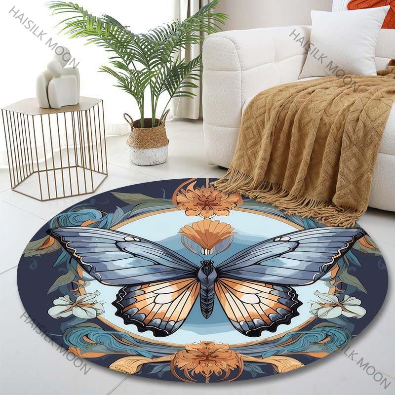 Multiple sizes Retro butterfly flowers Print Round Carpet Living Room Bedroom Table Chair Sofa Decorative Carpet Luxury gifts Diameter -60cm
Multiple sizes Retro butterfly flowers Print Round Carpet Living Room Bedroom Table Chair Sofa Decorative Carpet Luxury gifts Diameter -60cm