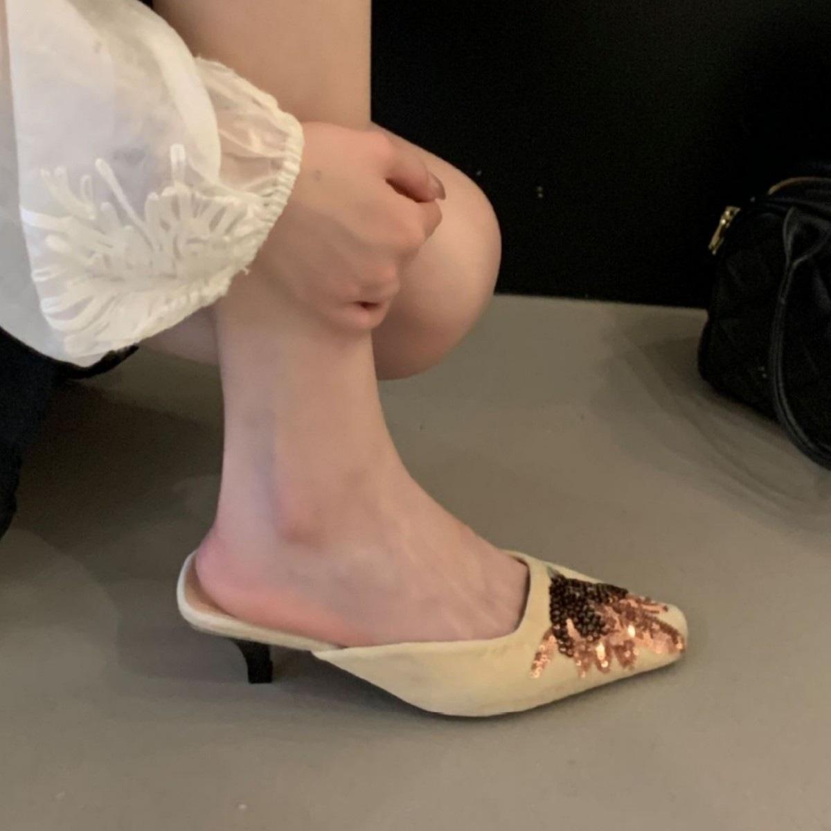 New Chinese Bag Head Embroidered Flower Half Tray Women S Shoes New Retro Fashion Square Head Women S Shoes 39
New Chinese Bag Head Embroidered Flower Half Tray Women S Shoes New Retro Fashion Square Head Women S Shoes 39