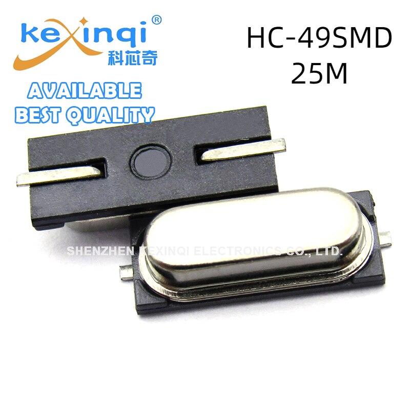 10pcs SMD Crystal Oscillator 25M 2pin 25MHz HC-49SMD 49SMD Quartz Crystal Passive Crystal Oscillator
10pcs SMD Crystal Oscillator 25M 2pin 25MHz HC-49SMD 49SMD Quartz Crystal Passive Crystal Oscillator