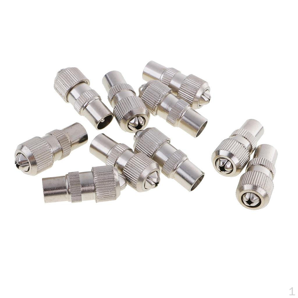 10 Pieces RF Male Plug Connector For Cable TV Aerial
10 Pieces RF Male Plug Connector For Cable TV Aerial
