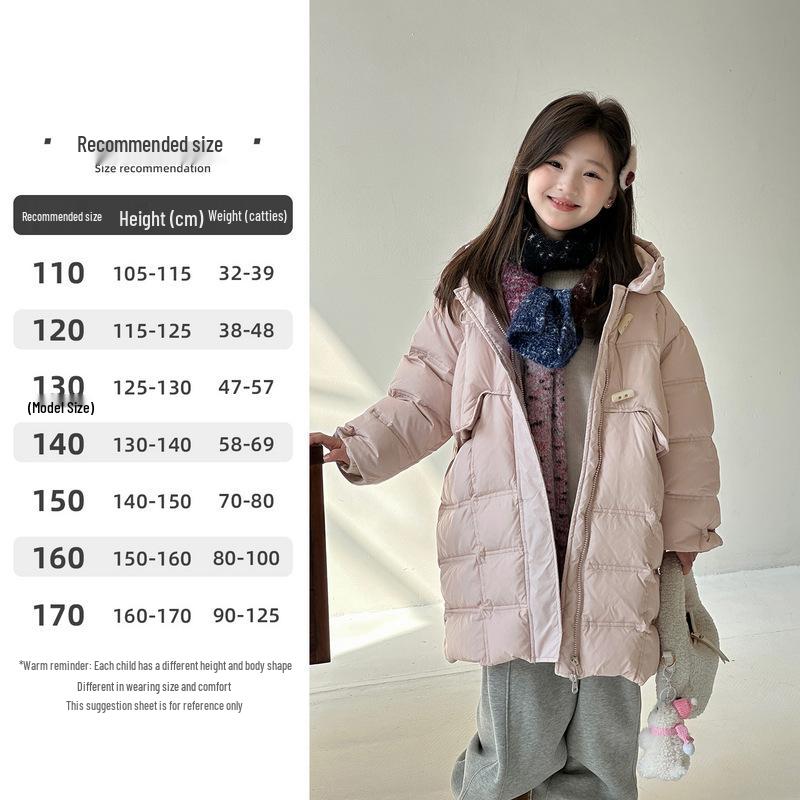 YOJIA Girls 2025 Winter Long Down Jacket - 90% Down, Thick & Warm Children s Outerwear 110 cm рожевий
YOJIA Girls 2025 Winter Long Down Jacket - 90% Down, Thick & Warm Children s Outerwear 110 cm рожевий