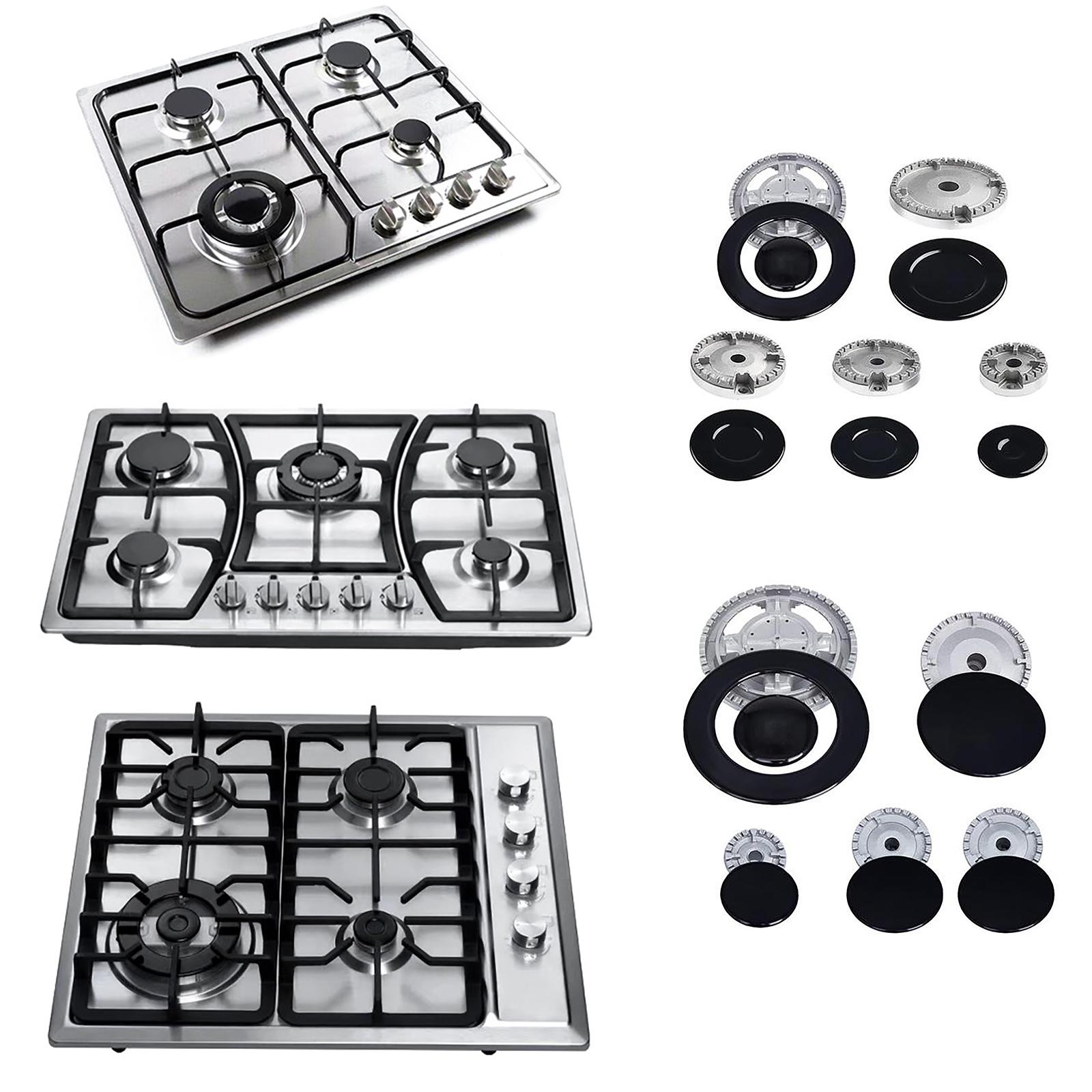Ranges Burner Caps Metal Cooker Knobs and Covers Stove Replacement Parts Cooktop Burner Heads Metal Texture for Stove A
Ranges Burner Caps Metal Cooker Knobs and Covers Stove Replacement Parts Cooktop Burner Heads Metal Texture for Stove A