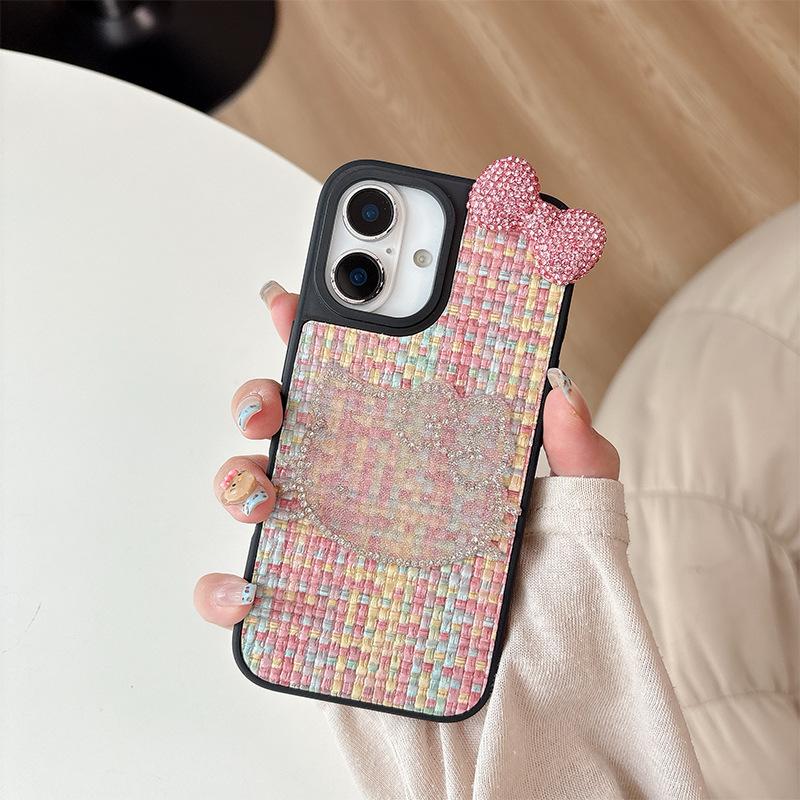 Rhinestone Kt Cat Mobile Phone Case Is Suitable For Apple 17 Leather Pattern Iphone16Promax Bow Tie 15 Women S Anti-Drop. iPhone 17Promax
Rhinestone Kt Cat Mobile Phone Case Is Suitable For Apple 17 Leather Pattern Iphone16Promax Bow Tie 15 Women S Anti-Drop. iPhone 17Promax