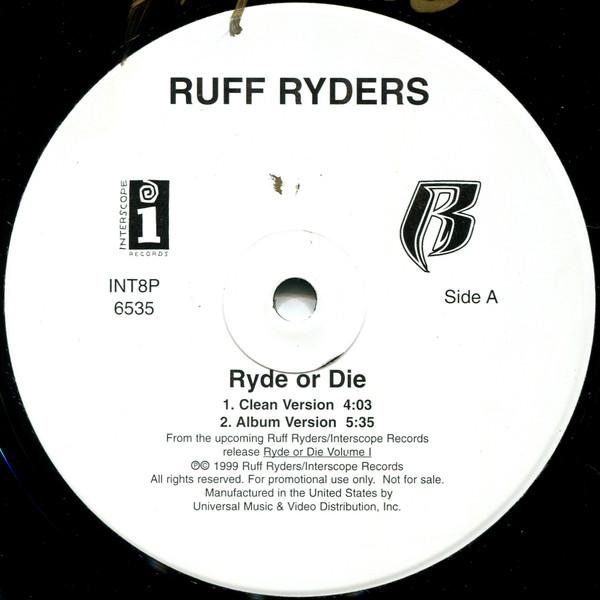 12inch Record RUFF RYDERS - Ryde Or Die INT8P6535 Interscope Reco 1999 US Rap & Hip-Hop/R&B Used
12inch Record RUFF RYDERS - Ryde Or Die INT8P6535 Interscope Reco 1999 US Rap & Hip-Hop/R&B Used