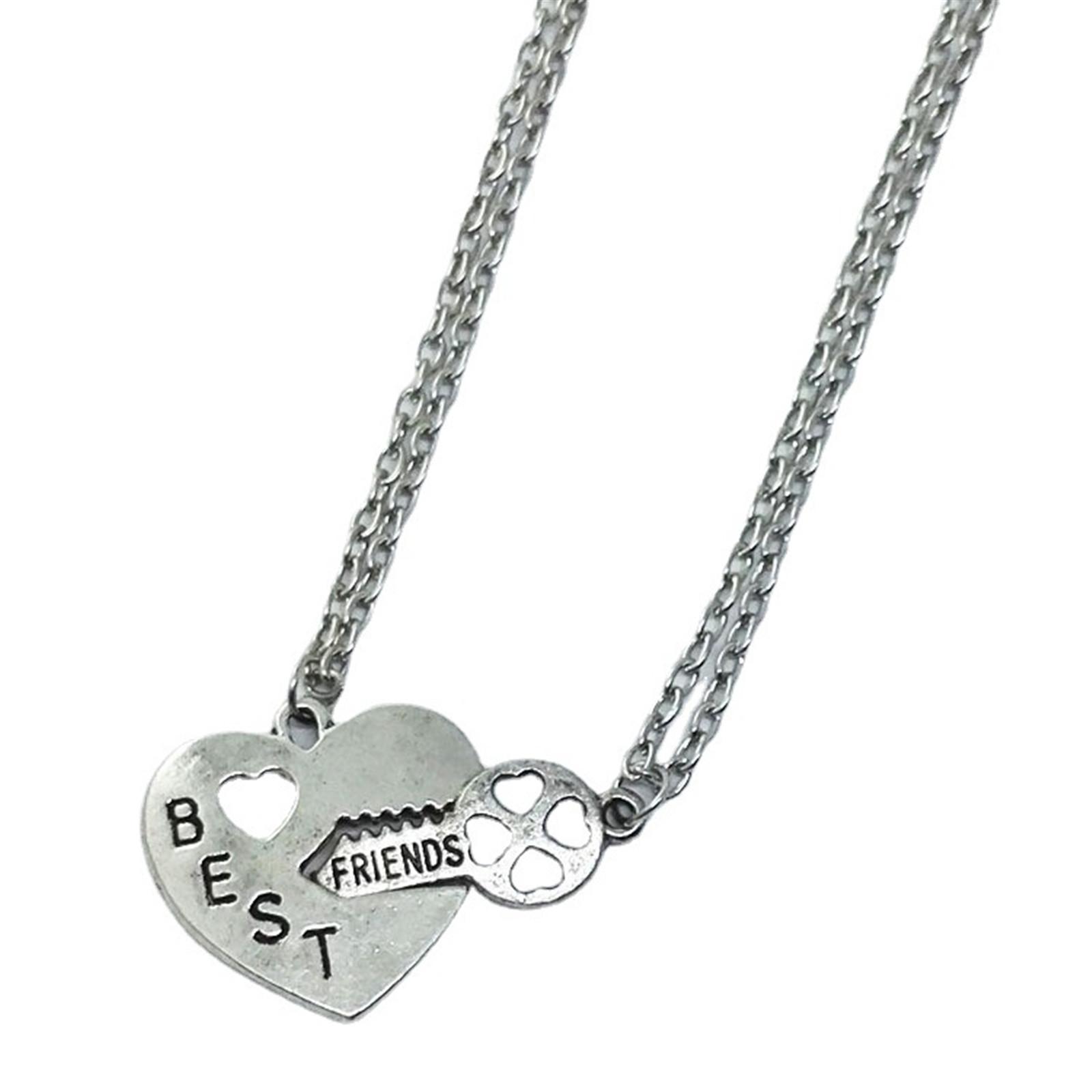 Ожерелье «Лучший друг» и «Дружба» в виде сердца, набор ключей, кулон, ожерелье для пары One Size серебряный
Ожерелье «Лучший друг» и «Дружба» в виде сердца, набор ключей, кулон, ожерелье для пары One Size серебряный
