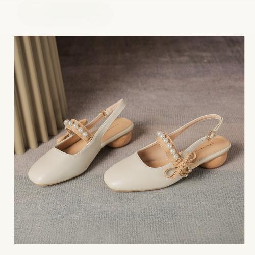 2025 New Women Vulcanized Sandals Open Back Round Toe Pearl Bow 3cm Wooden Heel Casual Summer Shoes 40
2025 New Women Vulcanized Sandals Open Back Round Toe Pearl Bow 3cm Wooden Heel Casual Summer Shoes 40