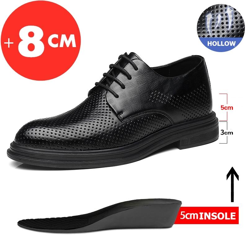 Summer Elevator Shoes Men Dress Shoes 3/6/8 Cm Men Formal Shoes Hollow Classic Business Luxury Men Oxfords Footwear Suit Shoes 37
Summer Elevator Shoes Men Dress Shoes 3/6/8 Cm Men Formal Shoes Hollow Classic Business Luxury Men Oxfords Footwear Suit Shoes 37