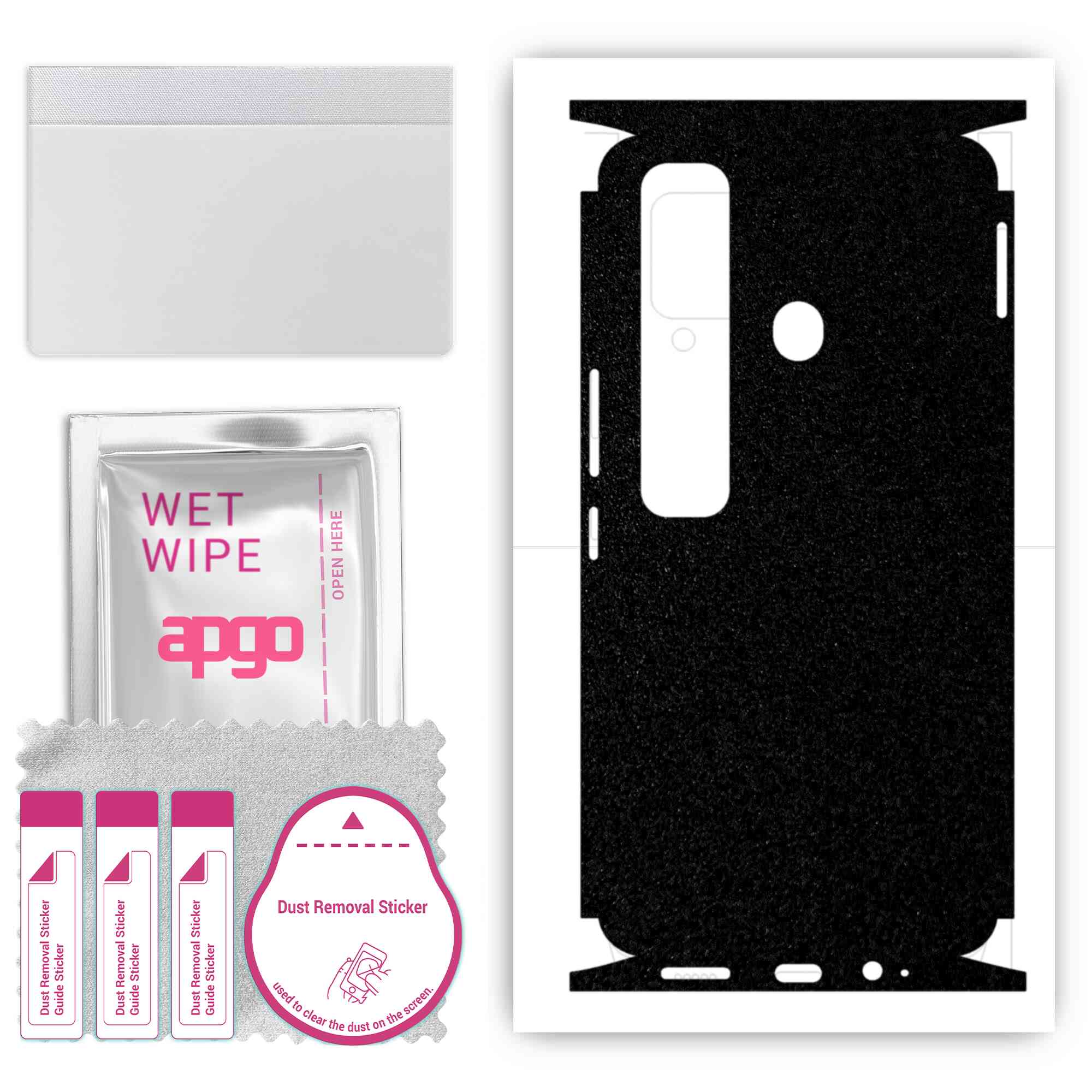 Apgo Protective Skin Sticker for the back+sides compatible with Tecno Spark 7 Pro, Full Wrap Film, Foil, Vinyl - Pattern Matte Black
Apgo Protective Skin Sticker for the back+sides compatible with Tecno Spark 7 Pro, Full Wrap Film, Foil, Vinyl - Pattern Matte Black