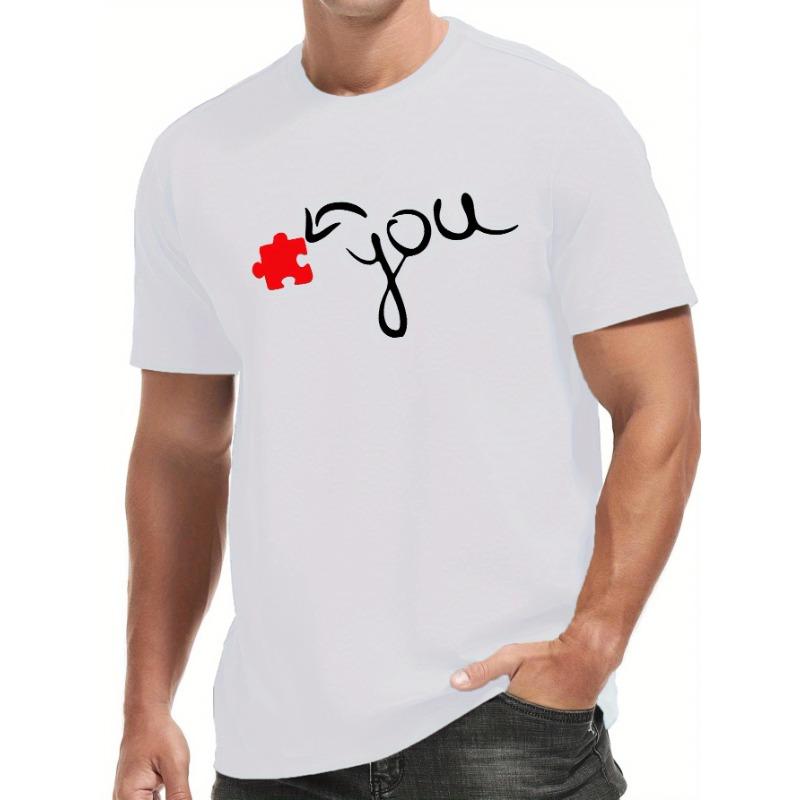 European sizes Love You Print Men s Round Neck Short Sleeve Tee Fashion Regular Fit T-Shirt Top For Spring Summer Holiday Leisure Vacation 4XL білий
European sizes Love You Print Men s Round Neck Short Sleeve Tee Fashion Regular Fit T-Shirt Top For Spring Summer Holiday Leisure Vacation 4XL білий
