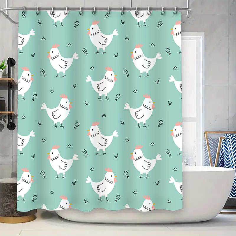 Chicken Pattern Shower Curtain Blue White Bathroom Decor Waterproof Fabric For Kitchen Bathrooms Decoration (180X245Cm) W60H190(CM)-1 Pcs
Chicken Pattern Shower Curtain Blue White Bathroom Decor Waterproof Fabric For Kitchen Bathrooms Decoration (180X245Cm) W60H190(CM)-1 Pcs