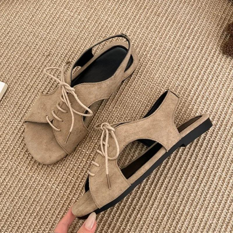 Fashion Open Toe Strappy Sandals Women Summer New Fashion Versatile Vintage Square Toe Lace-Up Soft Sole Flat Shoes Outside Wear 35 хаки
Fashion Open Toe Strappy Sandals Women Summer New Fashion Versatile Vintage Square Toe Lace-Up Soft Sole Flat Shoes Outside Wear 35 хаки