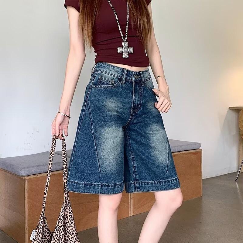 Women s Retro High-Waist Slimming Straight-Leg Jeans - Summer Korean Five-Point Pants Fashion Trend 5XL: Height 155-165CM (87.5-92.5 kg)
Women s Retro High-Waist Slimming Straight-Leg Jeans - Summer Korean Five-Point Pants Fashion Trend 5XL: Height 155-165CM (87.5-92.5 kg)