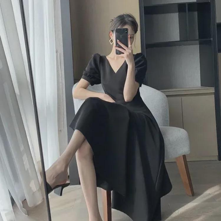 2025 Summer Women s Retro Black V-Neck A-Line Dress - Simple Hepburn Style 2XL чорний
2025 Summer Women s Retro Black V-Neck A-Line Dress - Simple Hepburn Style 2XL чорний