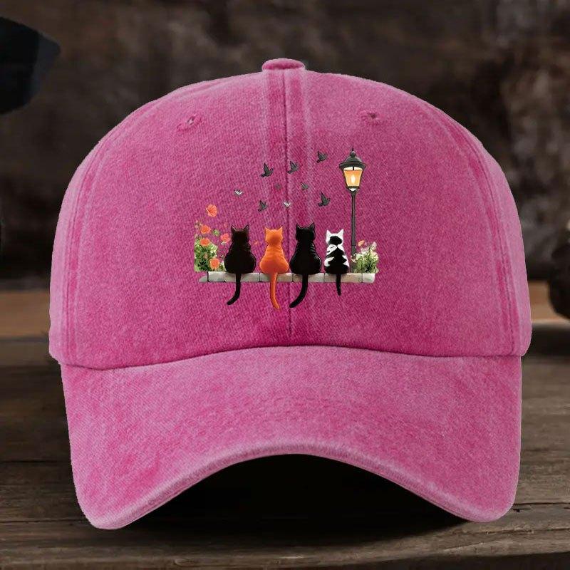 1pc Washed Baseball Cap with Lantern Cats Cartoon Pattern Print,outdoor Breathable Trucker Dad Hat,Suitable for Wear Accessory Adjustable розы красного
1pc Washed Baseball Cap with Lantern Cats Cartoon Pattern Print,outdoor Breathable Trucker Dad Hat,Suitable for Wear Accessory Adjustable розы красного
