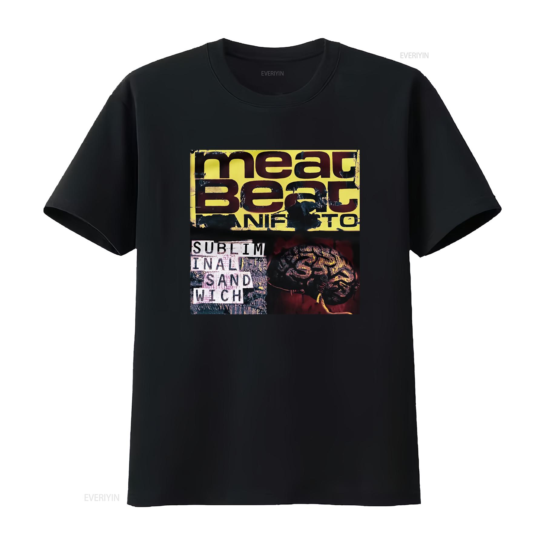 Meet Beat Manifesto T Shirt with Sublim Inali Sand Witch Design vintage Washed streetwear Stylish Soft Top For Everyday Wear 4XL
Meet Beat Manifesto T Shirt with Sublim Inali Sand Witch Design vintage Washed streetwear Stylish Soft Top For Everyday Wear 4XL