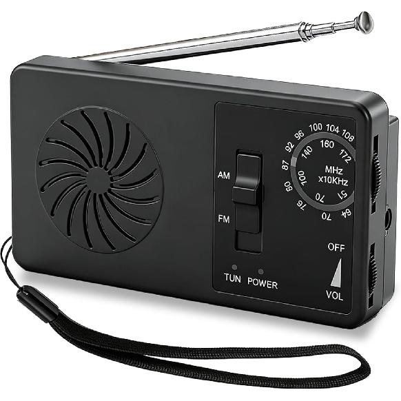Pocket Mini Radio, Portable AM FM Worldband Radio with Best Reception, 2AAA Battery Operated Transistor Radio with Earphone Jack, Loud Speaker
Pocket Mini Radio, Portable AM FM Worldband Radio with Best Reception, 2AAA Battery Operated Transistor Radio with Earphone Jack, Loud Speaker