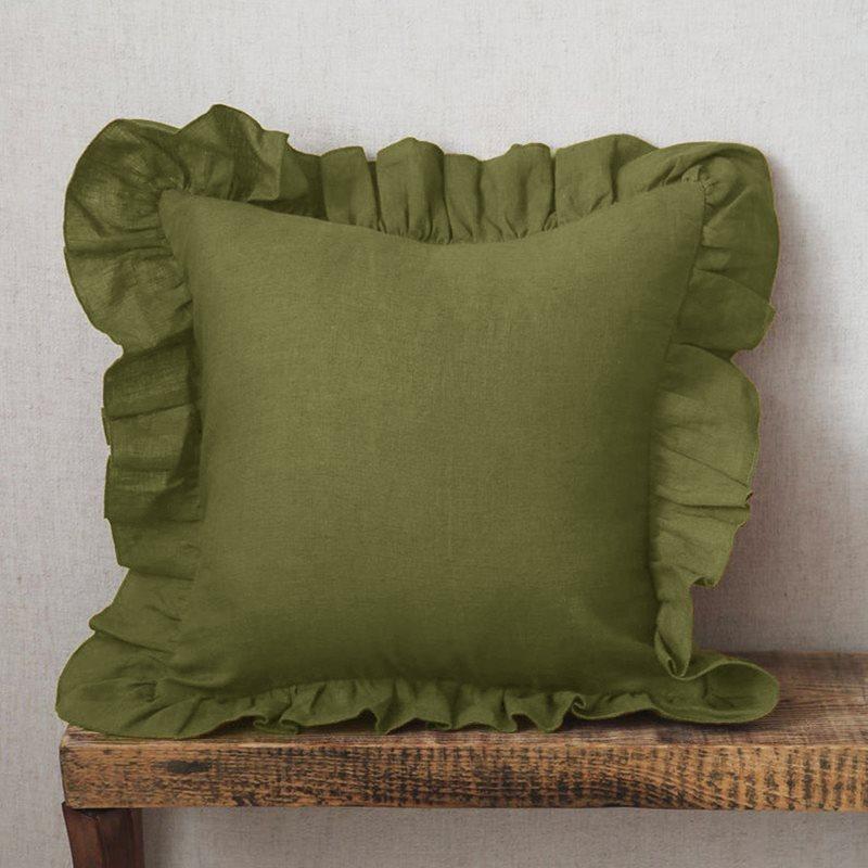 100% Linen Ruffle Pillowcases,Soft and Comfortable Cushion Cover,Home Decor Sofa Pillows,Living Room Couch Ornament 40X40CMx1PC армія зелений колір
100% Linen Ruffle Pillowcases,Soft and Comfortable Cushion Cover,Home Decor Sofa Pillows,Living Room Couch Ornament 40X40CMx1PC армія зелений колір