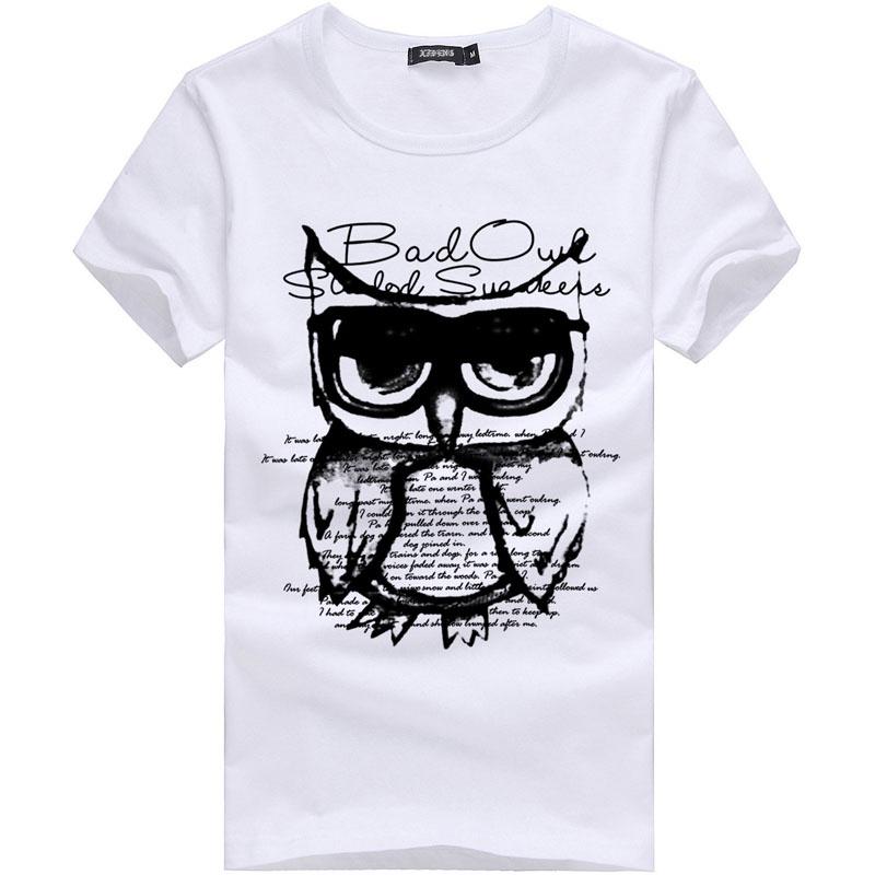 Мужская мода Новая футболка с принтом совы для мальчика, облегающая, крутая, с коротким рукавом TagL=US S белый
Мужская мода Новая футболка с принтом совы для мальчика, облегающая, крутая, с коротким рукавом TagL=US S белый