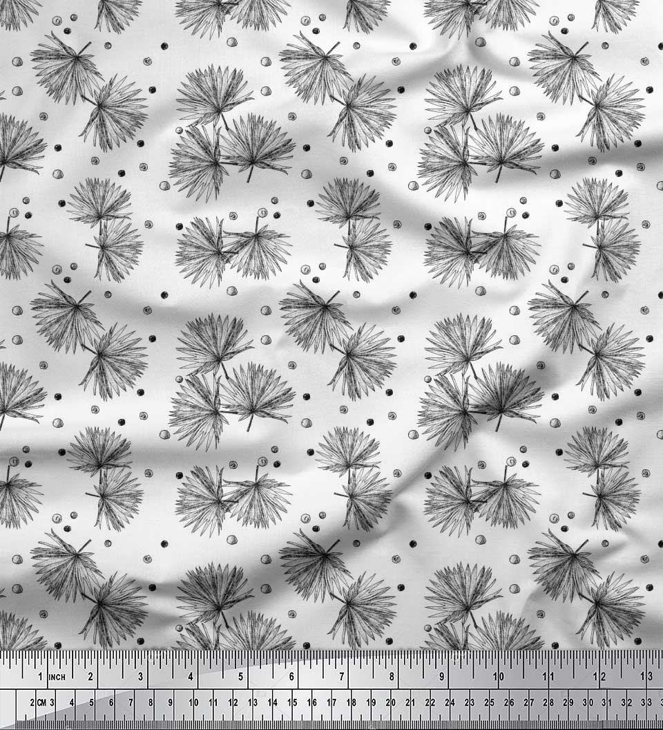 Soimoi Beige Japan Crepe Satin Seeds & Palm Leaves Hand Draw Print Тканина на метри 42 дюйма 42 Inch Wide - Poly Crepe
Soimoi Beige Japan Crepe Satin Seeds & Palm Leaves Hand Draw Print Тканина на метри 42 дюйма 42 Inch Wide - Poly Crepe