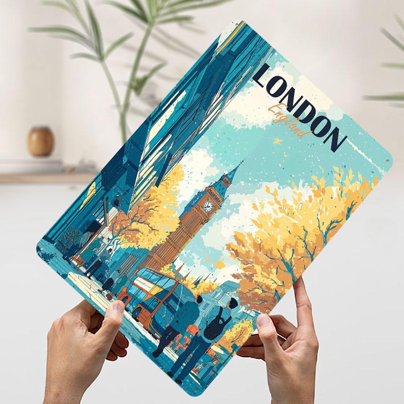 London England Travel Metal Poster Customized Wall Art Retro Vintage Tinplate Signs for Home Decor Living Room Setup Decorations 7.9x11.8In(20x30cm)
London England Travel Metal Poster Customized Wall Art Retro Vintage Tinplate Signs for Home Decor Living Room Setup Decorations 7.9x11.8In(20x30cm)