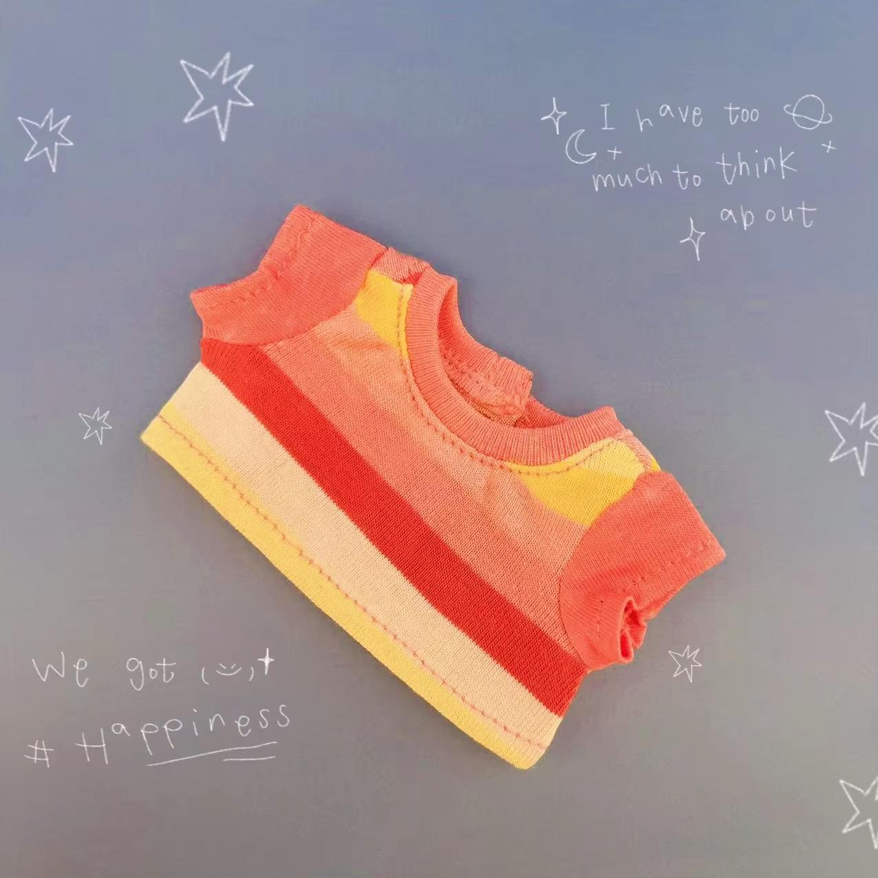 Милая мини-одежда для 15/17 см Ropa Labubu Плюшевая кукла Красочный полосатый комплект футболки с брюками карго Модные аксессуары NO DOLL
Милая мини-одежда для 15/17 см Ropa Labubu Плюшевая кукла Красочный полосатый комплект футболки с брюками карго Модные аксессуары NO DOLL