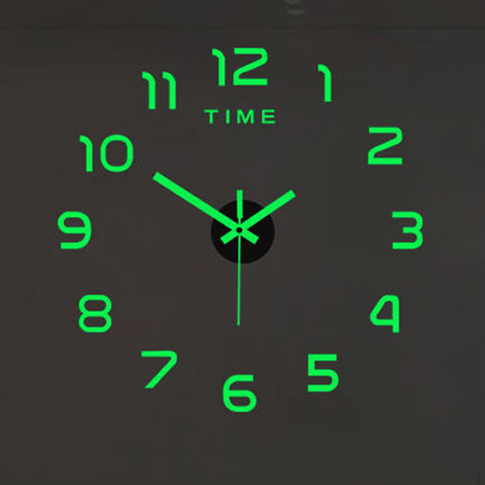 Luminous Wall Clock Stickers DIY Creative Frameless 3D Sticker Decorative Clocks for
Luminous Wall Clock Stickers DIY Creative Frameless 3D Sticker Decorative Clocks for