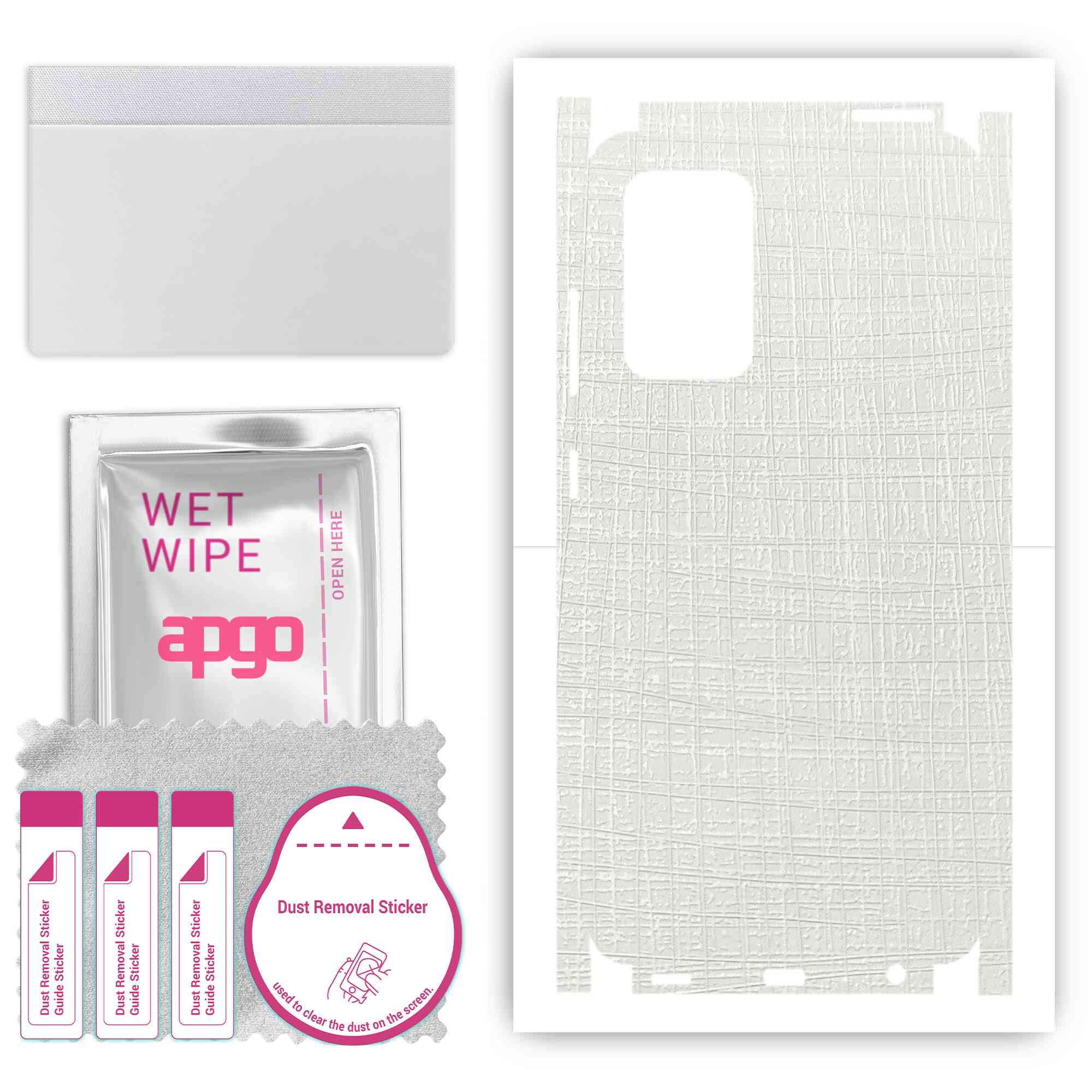 Apgo Protective Skin Sticker for the back+sides compatible with Samsung Galaxy A52 5G, Full Wrap Film, Foil, Vinyl - Pattern White Fabric
Apgo Protective Skin Sticker for the back+sides compatible with Samsung Galaxy A52 5G, Full Wrap Film, Foil, Vinyl - Pattern White Fabric