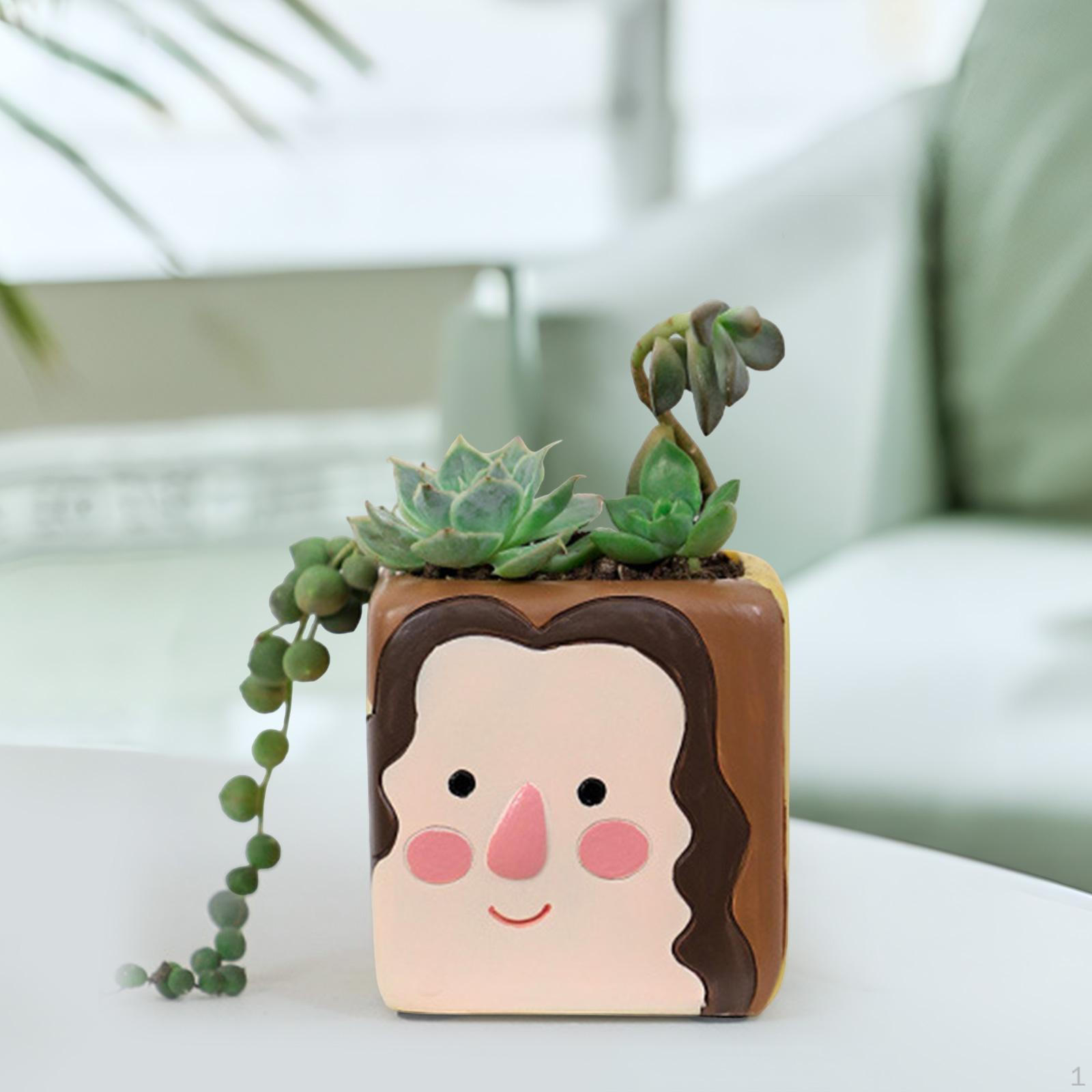 Mini Plant Holder Resin Flower Pot for Office And Home Use Style D
Mini Plant Holder Resin Flower Pot for Office And Home Use Style D