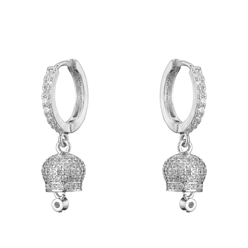 1 Pair, 18K Gold Plated Brass Small Bell Earrings Shiny Rhinestone Jingle Bell Cute Women Party Daily Zircon Gift Other медный/белый
1 Pair, 18K Gold Plated Brass Small Bell Earrings Shiny Rhinestone Jingle Bell Cute Women Party Daily Zircon Gift Other медный/белый
