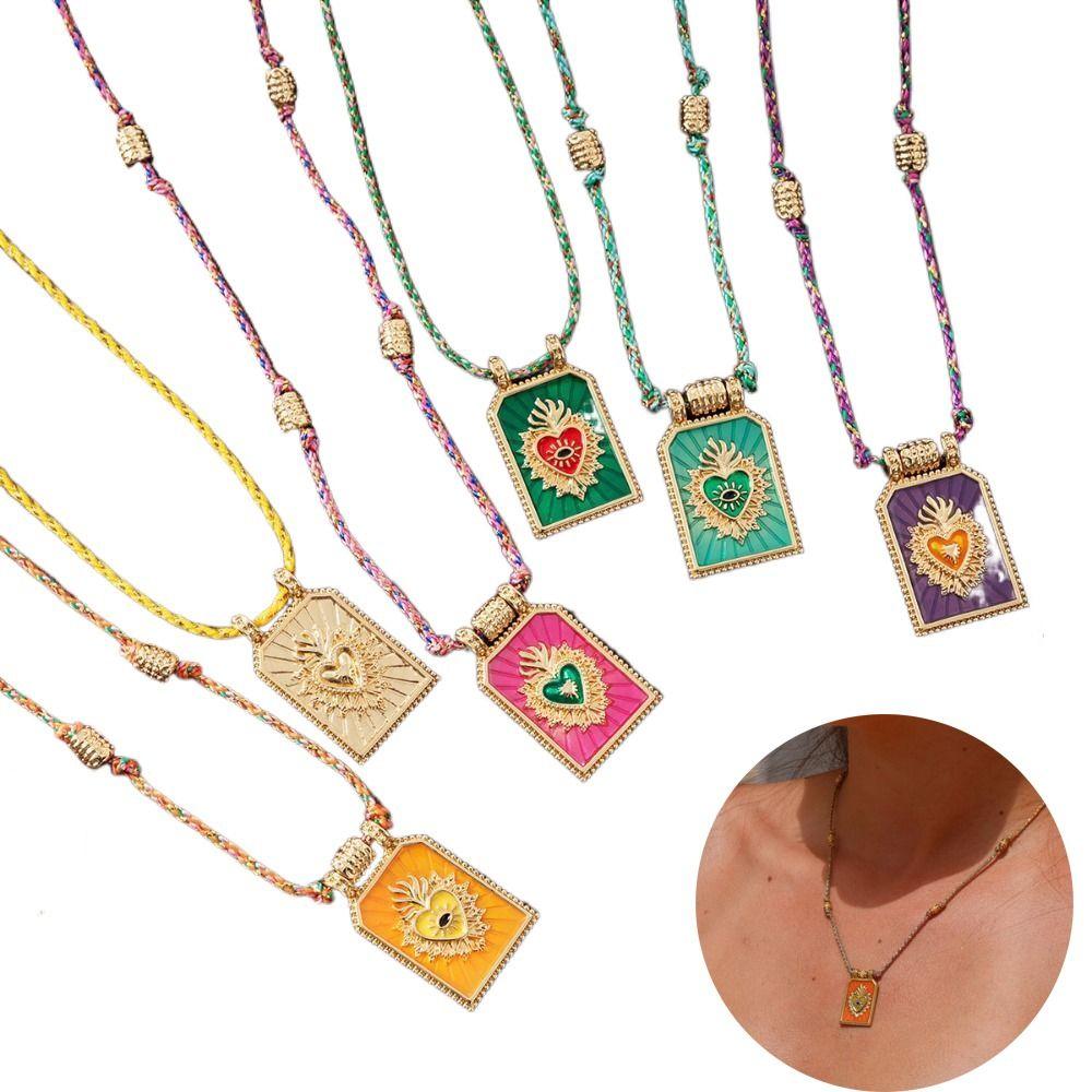 Heart Tarot Card Pendant Necklace Minimally Colored Gold Plated Necklace Everyday Wear помаранчевий
Heart Tarot Card Pendant Necklace Minimally Colored Gold Plated Necklace Everyday Wear помаранчевий