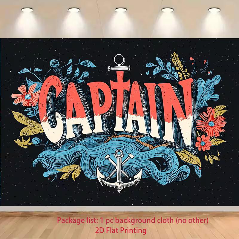 2D Captain Nautical Backdrop Anchor Floral Ocean Themed Party Photo Background 47.2x31.5inch/120*80cm
2D Captain Nautical Backdrop Anchor Floral Ocean Themed Party Photo Background 47.2x31.5inch/120*80cm